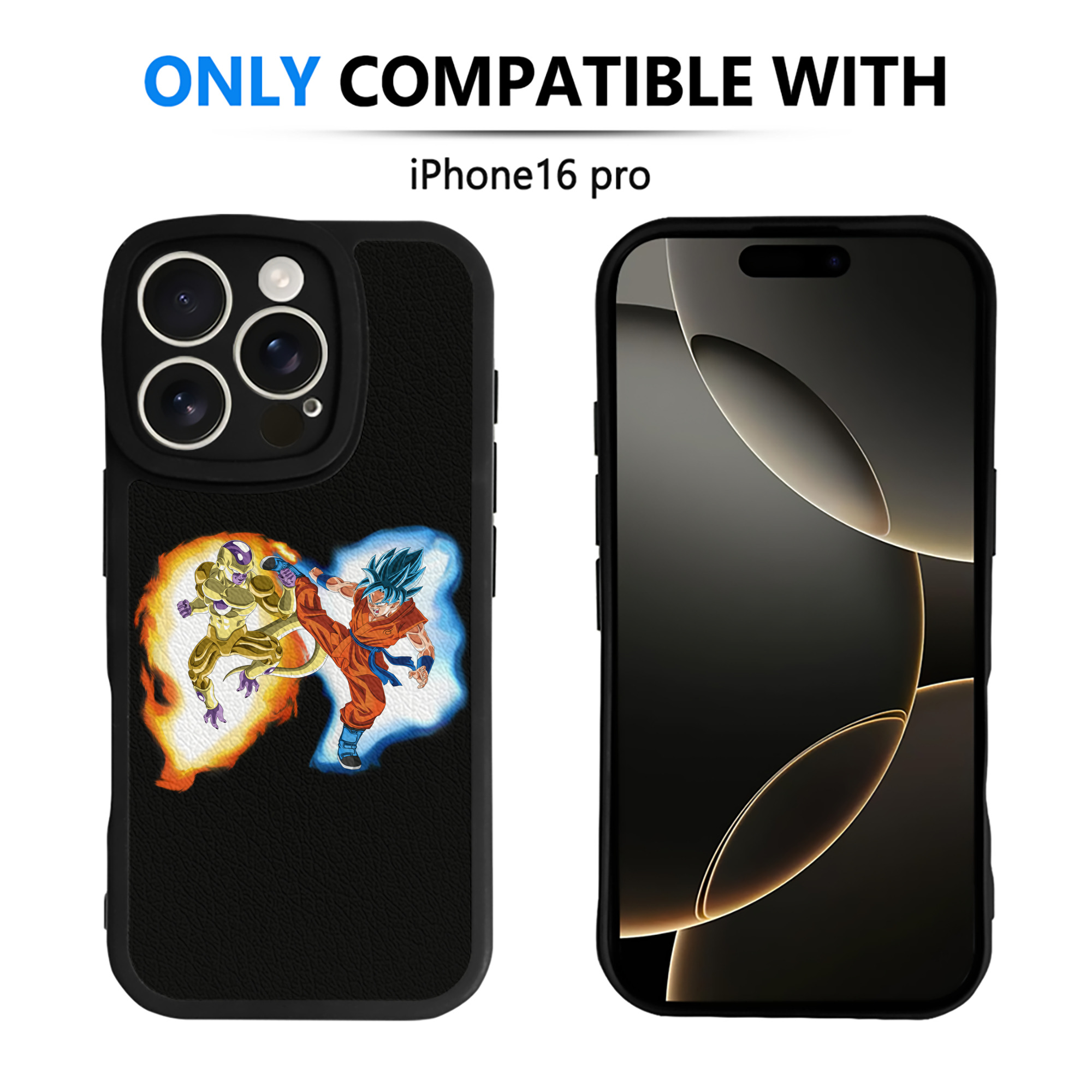 （画像用） ドラゴンボール フリーザ DRAGON BALL Frieza 【iPhone 16シリーズ対応】シリコンスマホケース（レザー調） 材質：シリコン